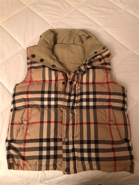 GILET BURBERRY SMANICATO S REVERSIBILE GIACCA 